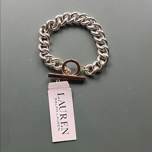 Lauren Ralph Lauren Multi Tone Toggle Bracelet